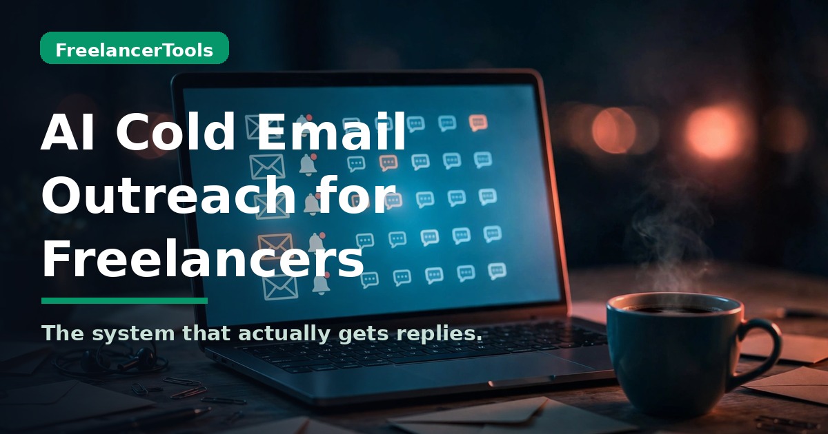 AI Cold Email Outreach for Freelancers — FreelancerTools guide hero image