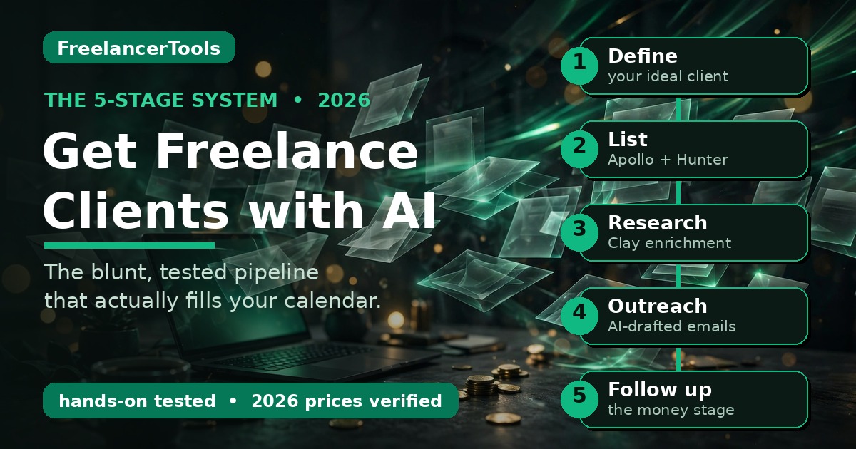 How to get freelance clients with AI — the 5-stage system for freelancers, 2026 guide